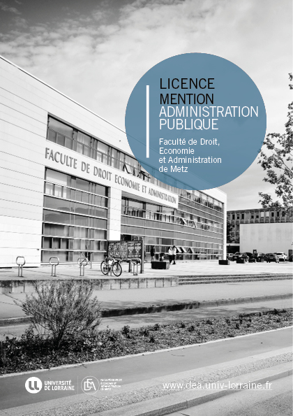 Accès à la brochure de la licence Administration Publique au format PDF