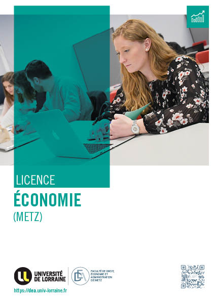 Première page de la  brochure de la licence économie