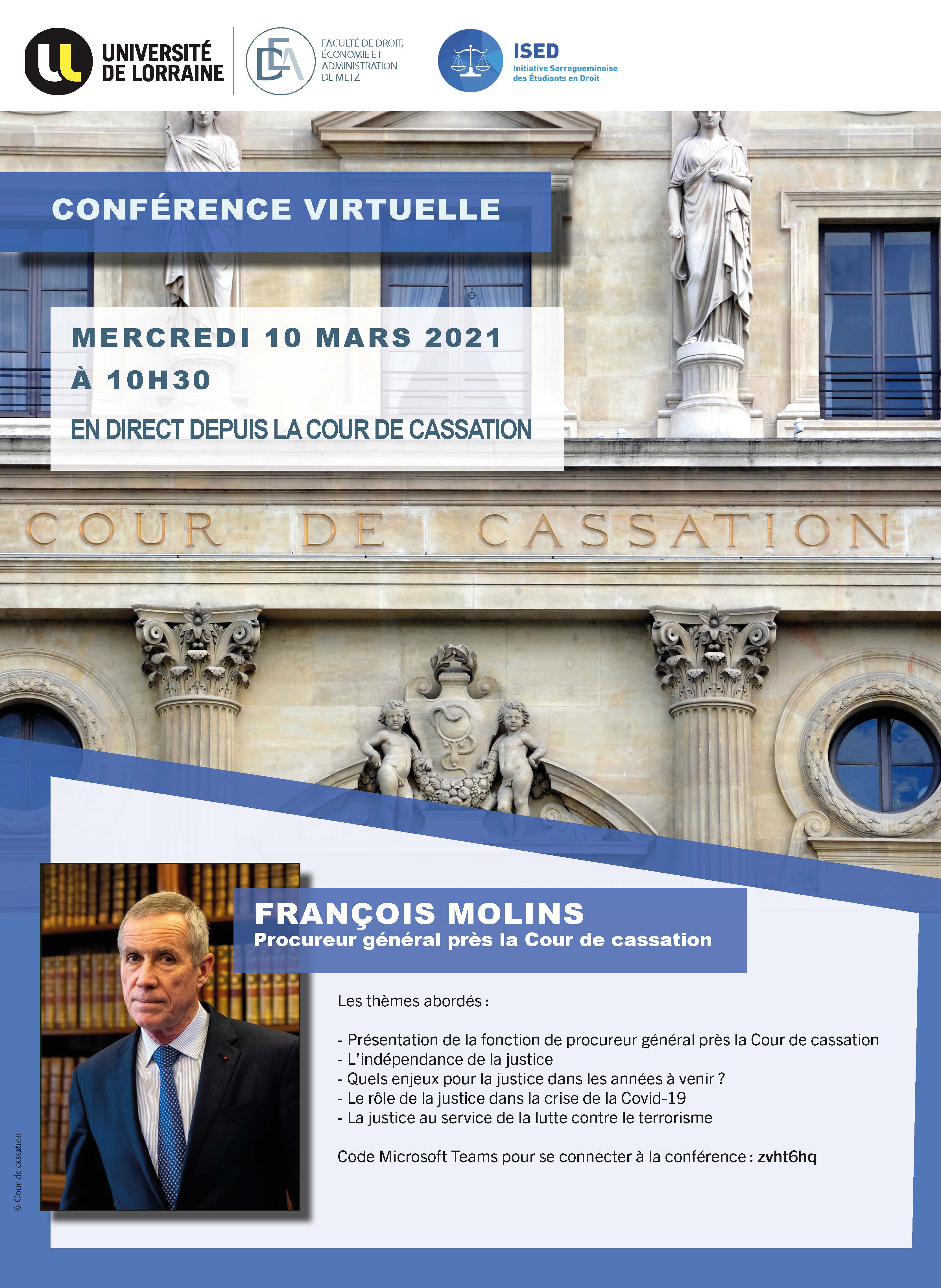 Conférence François Molins 