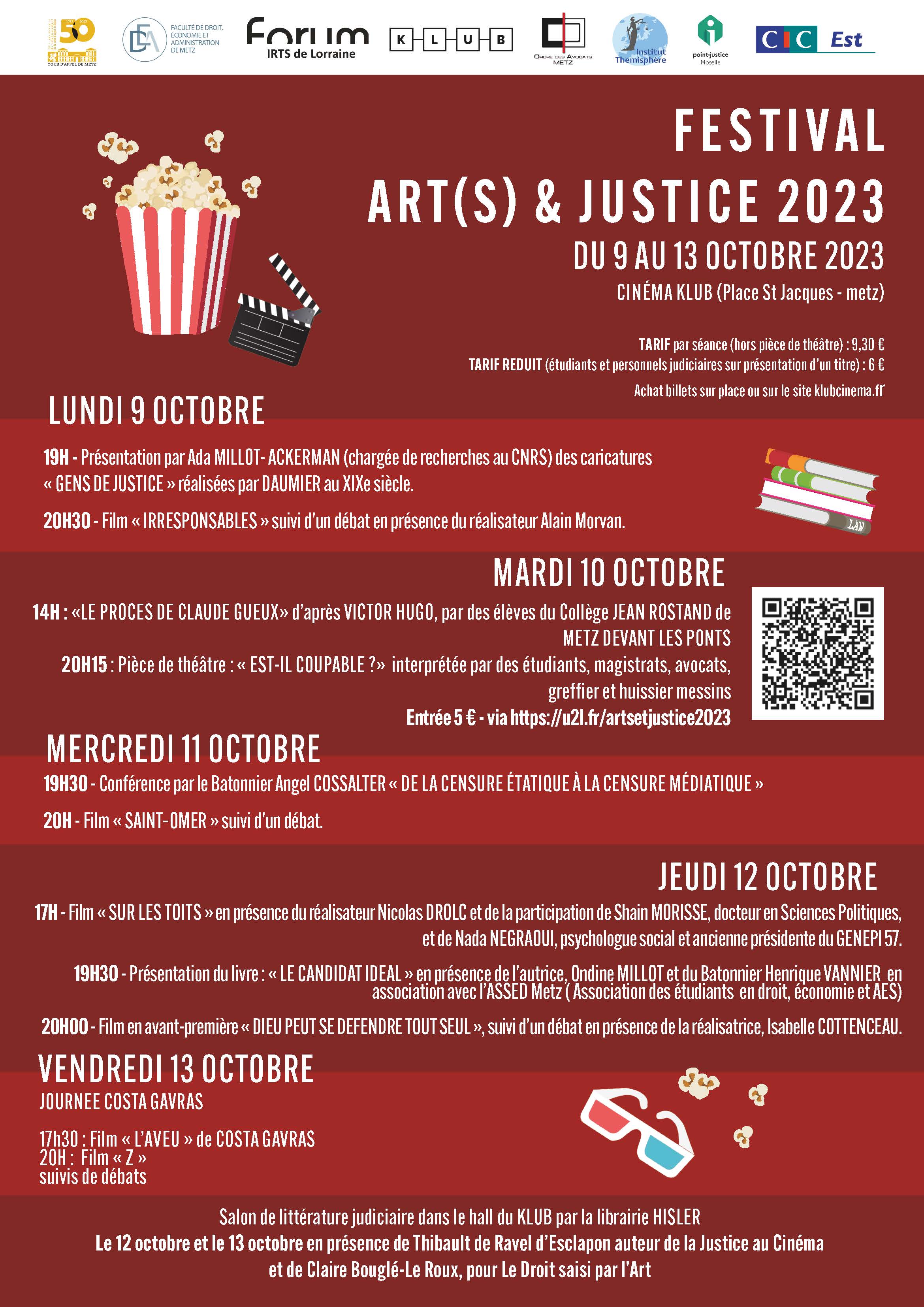Affiche Art(s) et justice 2023