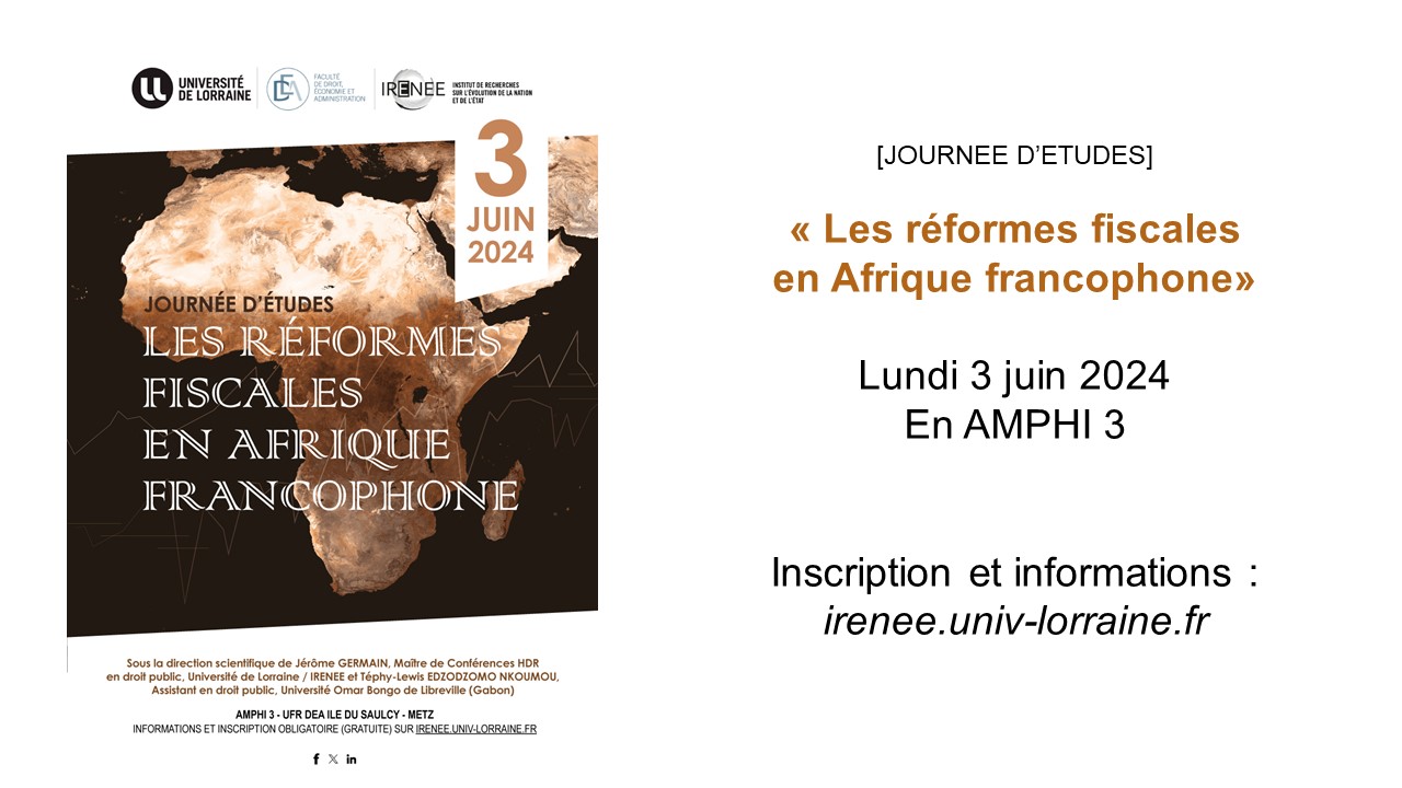 "LA REFORME FISCALE DANS L'AFRIQUE FRANCOPHONE"