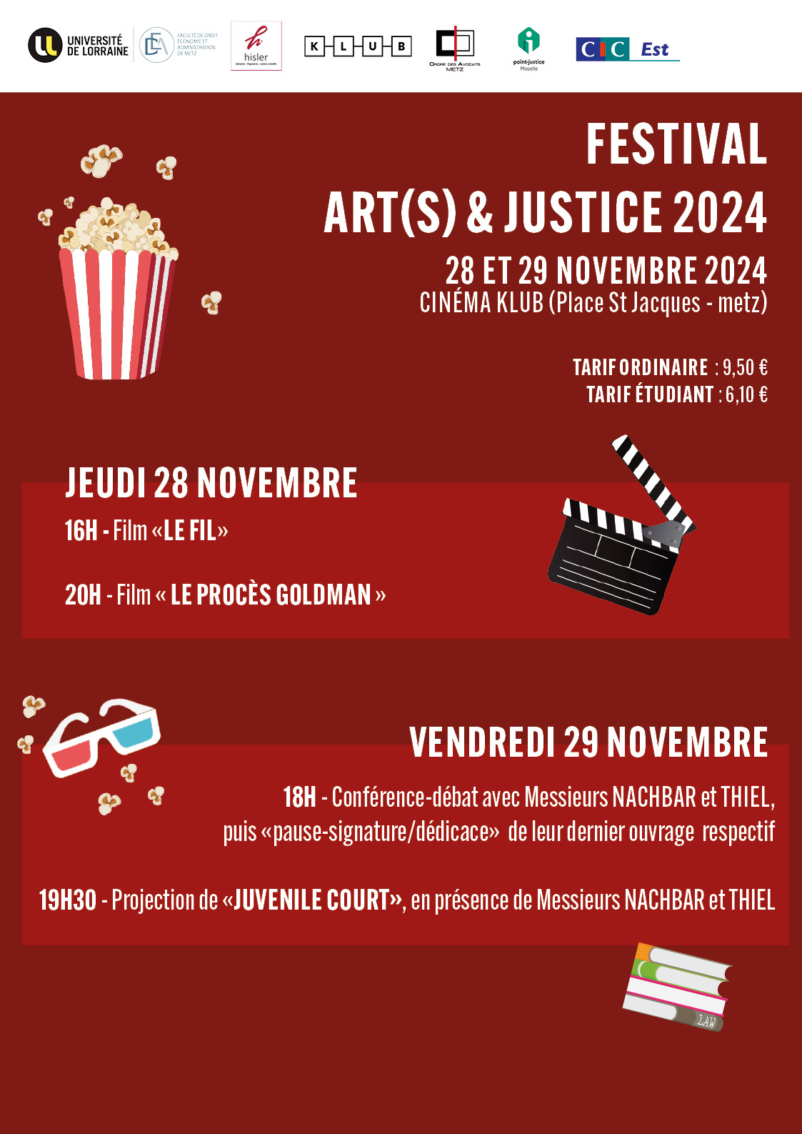 Affiche festival Art(s) et justice 2024