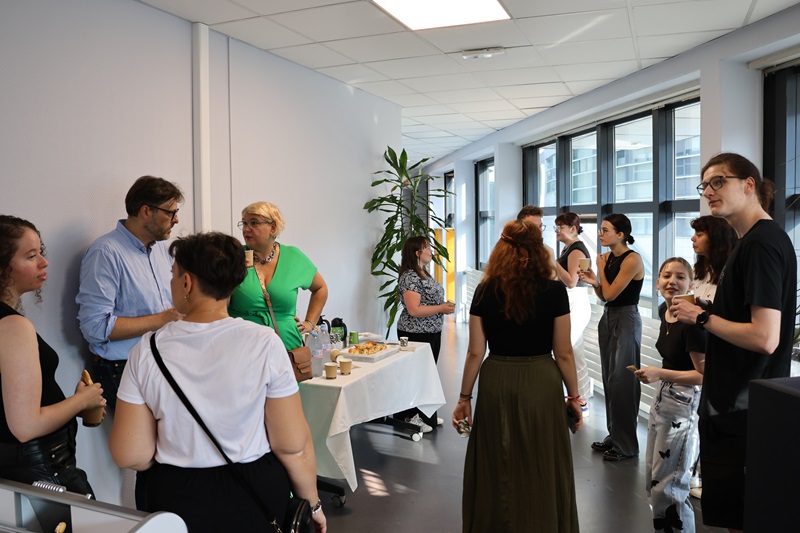 Moment de convivialité pour les étudiants en droit franco-allemand