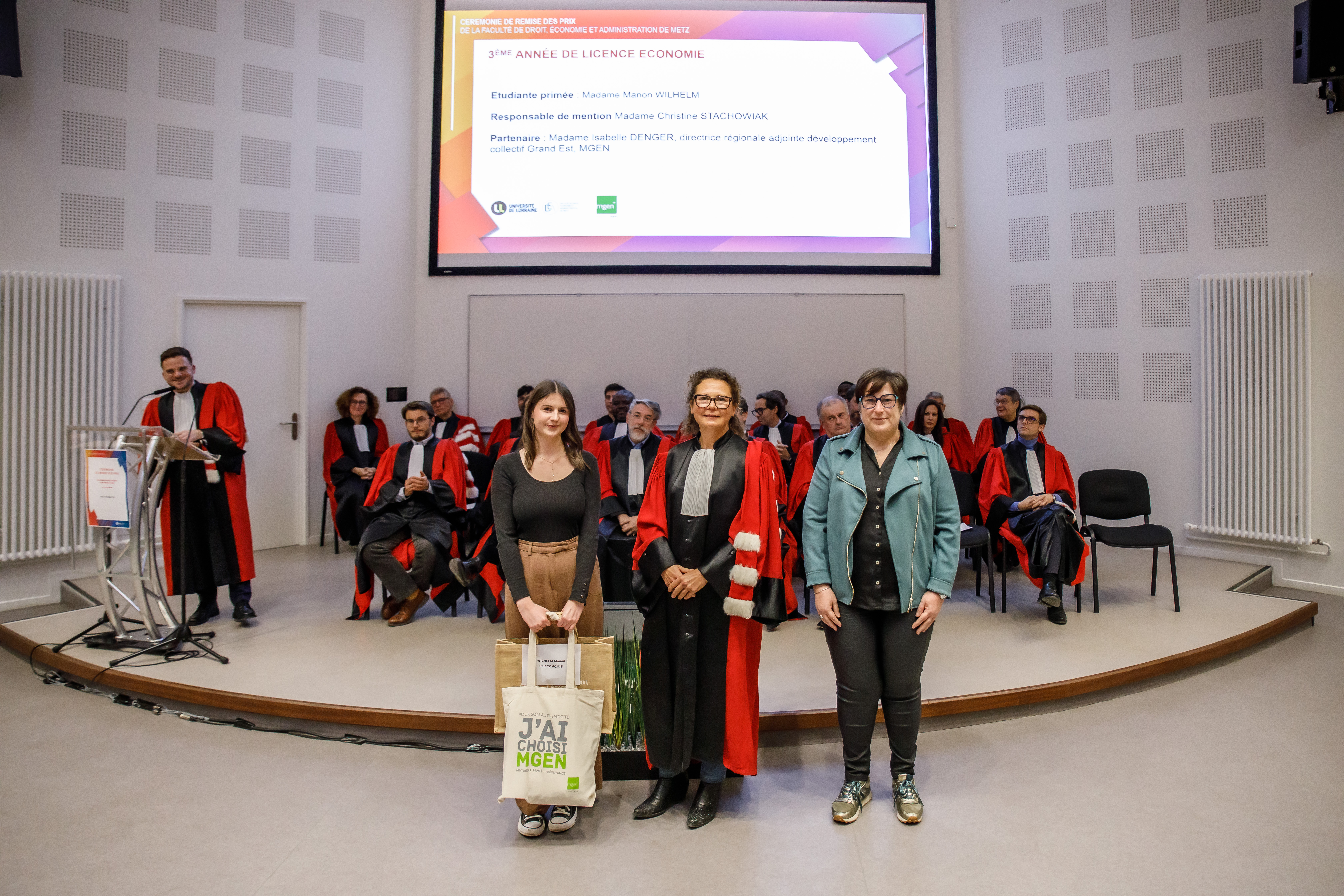 Les 3 primés de la L3 droit Sarreguemines - promotion 2023-2024