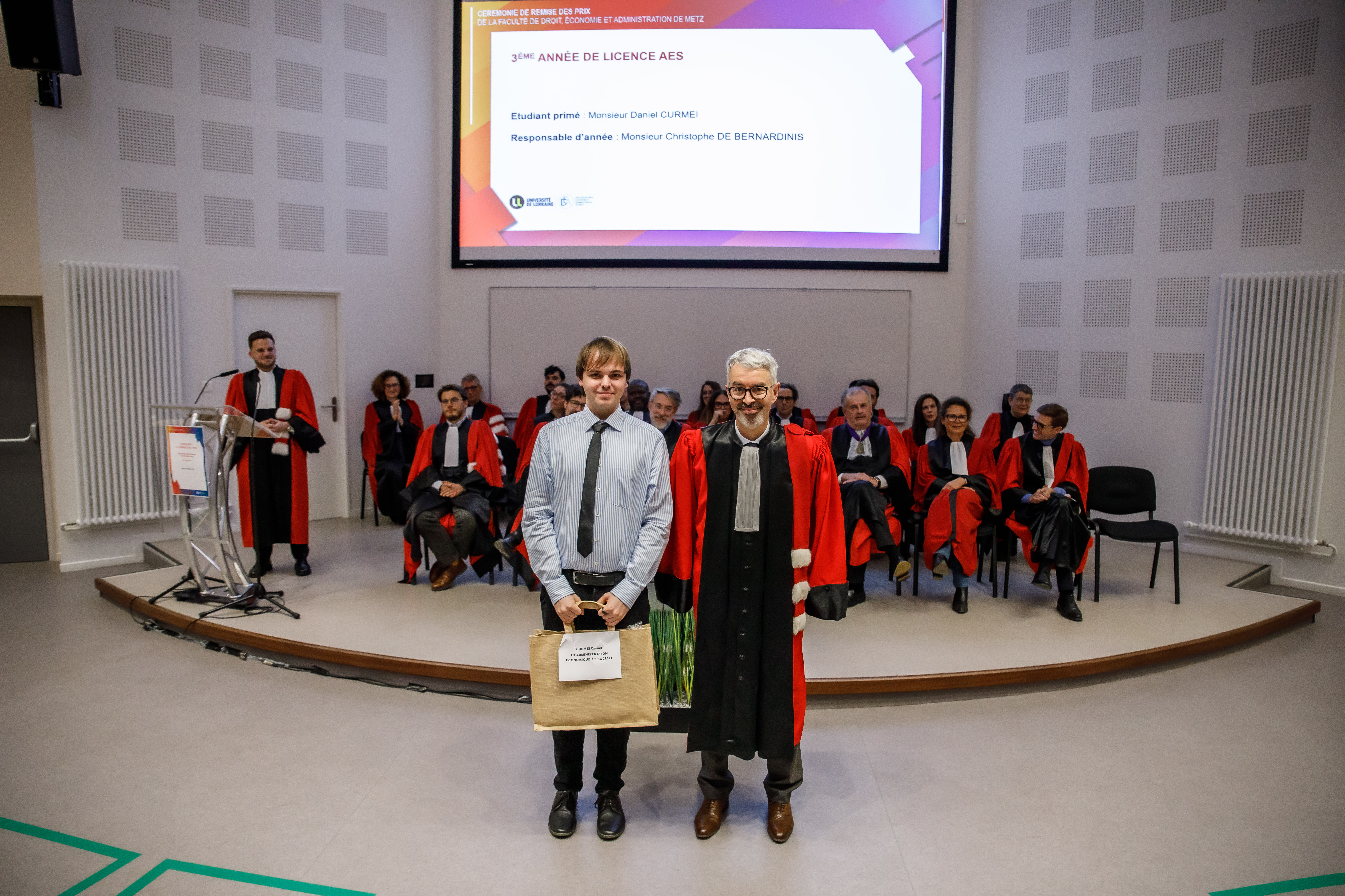 Les 3 primés de la L1 AES - promotion 2023-2024