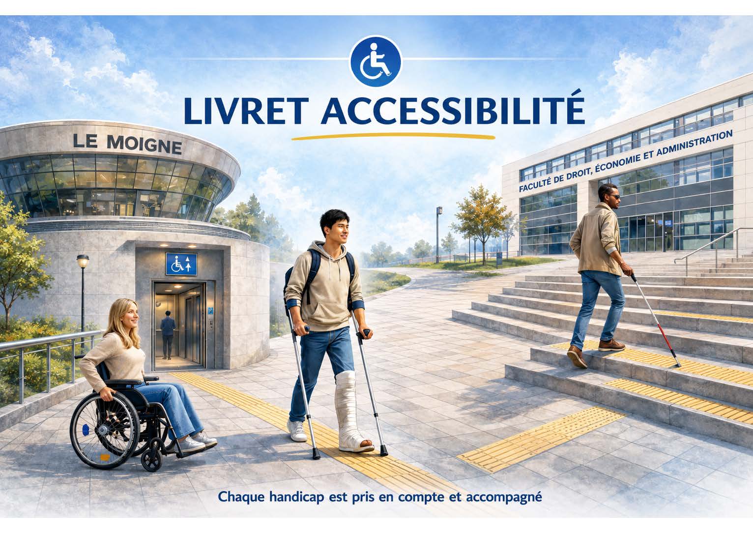 Livret accessibilité PMR - chaque handicap est pris en compte et accompagné